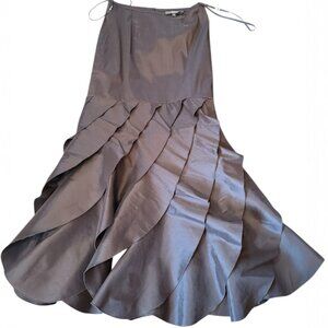 Tadashi Ruffled Hem Cocktail Dress Size 4